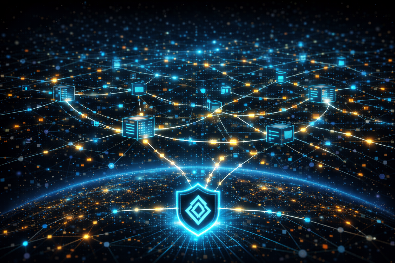 Nodus distributed network with post-quantum security